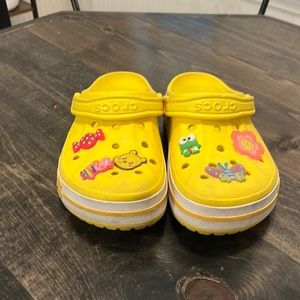Yellow Crocs size 8